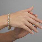 Bicolor tennisarmband met diamanten