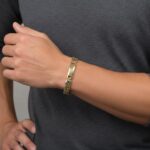 14 karaats heren bicolor armband