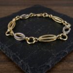 14 karaat gouden bicolor armband