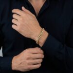 Gouden gourmette armband