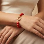 Christian bloedkoraal armband