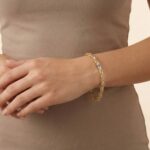 Gouden bicolor koningsarmband