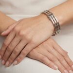 14 karaat wit gouden Christian slavenarmband