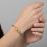 Bicolor gevlochten armband