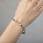 Saffier en diamant tennis armband