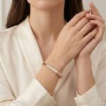 Rose armband met zirkonia