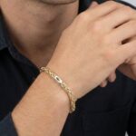 Gouden bicolor koningsarmband