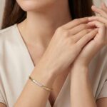 Gouden Christian slavenarmband met diamanten