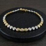 Bicolor tennisarmband met diamanten