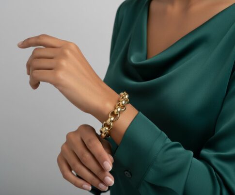 Christian goud jasseron armband