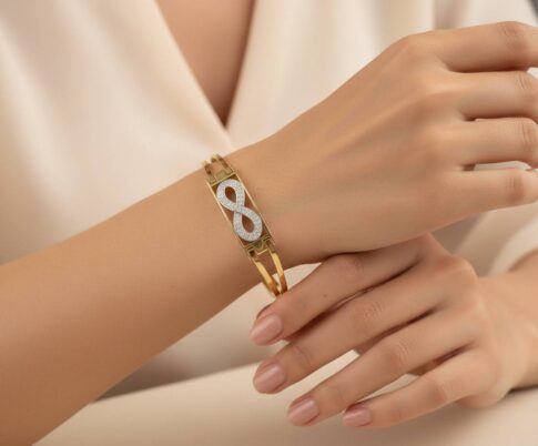 Christian 18 karaat bicolor gouden slavenarmband