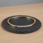 Goud Christian slavenarmband met diamanten