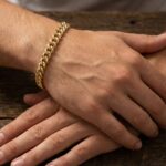 Gouden gourmette armband