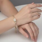 Gouden fantasie armband met zirkonia
