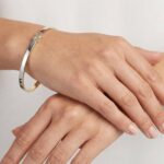 Gouden bicolor Christian slavenarmband