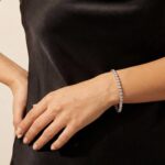 Christian wit gouden tennis armband