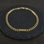 Gouden armband met platen