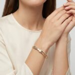 Gouden Christian scharnier armband