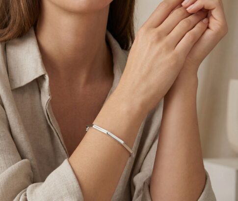 Christian wit gouden fantasie armband