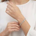 Christian aquamarijn armband