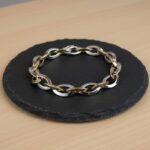 Wit en geel gouden armband