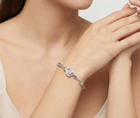 Christian wit goud armband met zirkonia