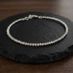 14 karaat Christian wit gouden armband