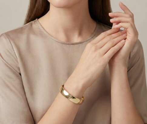 Christian 14 karaat geel gouden slavenarmband