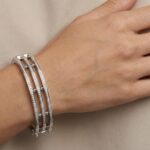 14 karaat wit gouden Christian slavenarmband