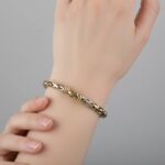 Bicolor gevlochten armband