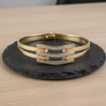 Slavenarmband 14 karaat goud met zirkonia