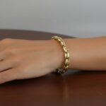 Gouden schakelarmband
