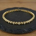 Geel gouden tennisarmband met diamanten