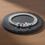 Gouden armband met turkoois