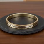 Christian gouden slavenarmband tricolor