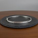 Wit goud slavenarmband met zirkonia