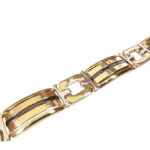 14 karaat bicolor armband met keramiek