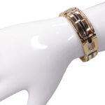 14 karaat bicolor armband met keramiek