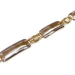 14 karaat geelwit gouden armband