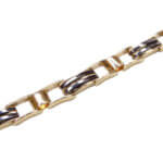 14 karaat massieve bicolor armband