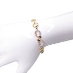 14 karaats bicolor armband met zirkonia