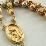 18 karaat gouden rozenkrans