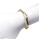14 karaat geel gouden Close For Ever schakelarmband