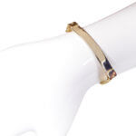 Bicolor naamplaat armband