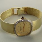 Geel gouden horloge met diamanten