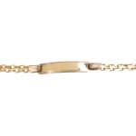 Gouden plaat armband