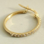 14 karaat zirkonia oorbellen