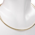 Geel gouden spang half rond