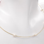 Gouden collier met parels