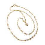 Gouden ketting met diamant hanger